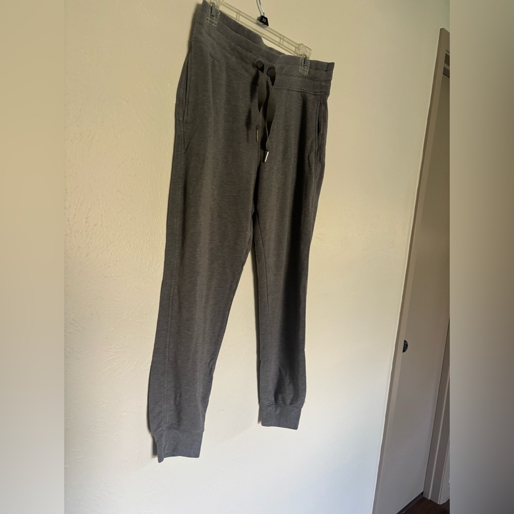 ATHLETA HEATHER‎ GREY DRAWSTRING WAISTBAND BALANCE JOGGER MEDIUM - Picture 7 of 9